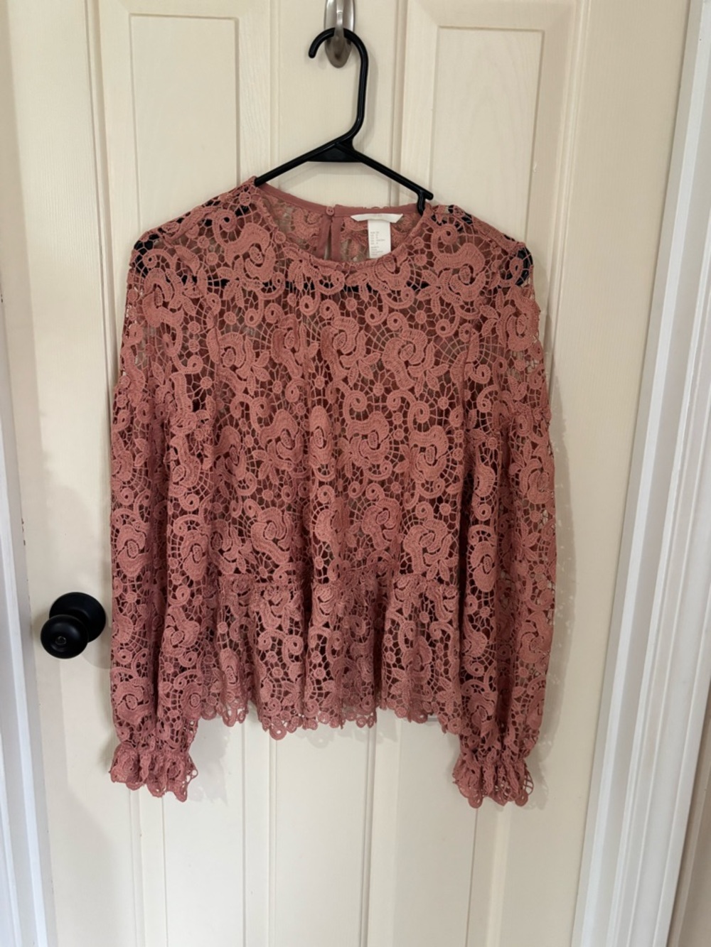 H&M Rose Crochet Lace Tank